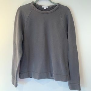 James Perse Grey Thermal Sweatshirt Small